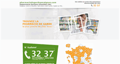 Desktop Screenshot of pharmaciedegardeperpignan.com